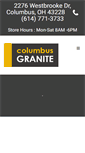 Mobile Screenshot of columbusgranite.com