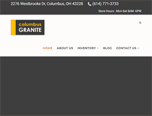 Tablet Screenshot of columbusgranite.com